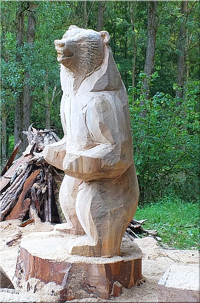 grizzly  b�r holzwerker jochen adam schnitzen mit der motors�ge